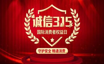 2024年315总结报告优秀5篇