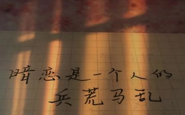 我暗恋你作文5篇
