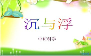 幼儿园沉与浮活动总结精选8篇