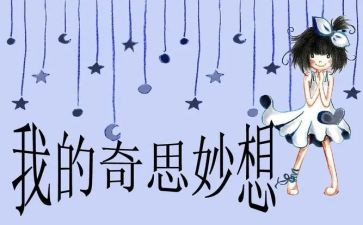 我的奇思妙想的作文作文优质5篇