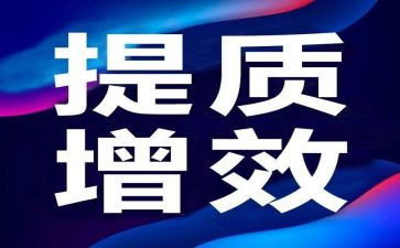 2024年提质增效工作总结5篇